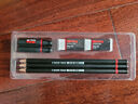 紅環(huán)（rOtring）文具2B鉛筆小學(xué)生考試素描辦公專業(yè)繪畫(huà)圖套裝鉛筆*6+橡皮*2+筆帽*2 曬單實(shí)拍圖