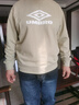 茵寶（Umbro）官方多彩運(yùn)動(dòng)衛(wèi)衣新款復(fù)古圓領(lǐng)男女同款長(zhǎng)袖上衣 麥綠卡其 L 曬單實(shí)拍圖