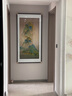 云儒唐樊玄關(guān)裝飾畫(huà)山水畫(huà)新中式純手工刺繡掛畫(huà)輕奢豎版書(shū)房織錦蘇繡壁畫(huà) 千里江山 90x175cm 曬單實(shí)拍圖