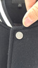 卡賓男裝 創(chuàng)意刺繡寬松呢夾克2024秋冬新款棒球服外套男女同款H 煤黑色01 2XL /185/54 曬單實(shí)拍圖