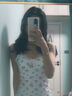 栢啟歆性感睡衣女睡裙吊帶純欲裙子露背性感包臀短裙約會(huì)戰(zhàn)袍誘惑家居服 白色碎花【建議80-120】帶胸墊 曬單實(shí)拍圖