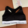 Calvin Klein內(nèi)衣【七夕禮盒明星同款摩登引力帶】女ck輕運動美背文胸QF3785AD 001-太空黑 S 推薦70A-75A 曬單實拍圖