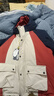 ASK JUNIOR兒童羽絨服男童秋冬潮酷戶(hù)外登山服男大童連帽羽絨服 卡其色 160  曬單實(shí)拍圖