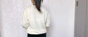 千語淇 刺繡長袖t恤女裝2025新款寬松顯瘦衛(wèi)衣百搭減齡打底衫春秋季上衣 杏色 M 建議80-100斤 曬單實拍圖
