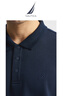 諾帝卡（NAUTICA）【商場(chǎng)同款】秋冬新款珠地磨毛柔軟保暖長(cháng)袖POLO衫男 藏青4NV 2XL 曬單實(shí)拍圖