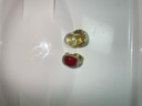 伊燦精致鑲鉆酒紅色仿珍珠氣質(zhì)耳釘2025新款耳環(huán)無耳洞耳夾高級感耳飾 方形紅色耳夾 曬單實拍圖