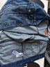 Levi's李維斯冬季女士復(fù)古巴恩風(fēng)翻領(lǐng)水洗時尚潮流牛仔夾克外套 藍(lán)色 M 曬單實(shí)拍圖