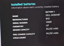 戴爾（DELL） 筆記本電池 原裝 內置鋰離子電池 電腦電池 86Wh 6芯 11.4V（69KF2） Inspiron 游匣 G15 5510 5511 曬單實(shí)拍圖