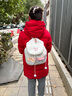 暢印可愛毛茸茸雙肩包2024新款冬季ins甜美少女時尚百搭流行毛毛背包 雙肩包 曬單實拍圖