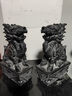 石雕石頭青石麒麟擺件一對家用陽臺臥室窗臺玄關(guān)門口門前看門神獸 高24長17寬8厘米一對 曬單實拍圖