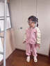 G.DUCKKIDS女童庫洛米棒球服套裝春秋韓版卡通兒童運動套裝洋氣休閑三件套 粉色棒球3件套裝 90 （建議寶寶10-12公斤 24-36 曬單實拍圖