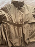 茵曼（INMAN）2025秋冬女裝新款設計感A字花苞廓形羽絨服季小立領(lǐng)腰帶棉外套 淺咖色 S 曬單實(shí)拍圖