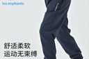 麗嬰房（Les enphants）麗嬰房?jì)和澴忧锒钅型樋椥l褲休閑長(cháng)褲運動(dòng)褲寬松 藏青 130 CM/8歲 曬單實(shí)拍圖
