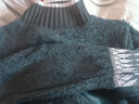 怡曼芙一體絨半高領(lǐng)毛衣女秋冬季新款加絨加厚打底衫內搭保暖針織衫上衣 黑色 均碼 -建議85-138斤 曬單實(shí)拍圖