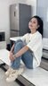 CHERY KALLY【張昕同款】輕奢炸街老爹鞋女2025年潮酷真皮厚底運動(dòng)鞋 CHERY&KALLY 米白色 36 曬單實(shí)拍圖