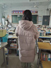 FOX.G羽絨棉服女冬季外套中長款連帽棉衣棉襖高端衣服女裝加厚韓版冬裝 毛領大口袋長款棉服粉色 M 【建議120斤以內】 曬單實拍圖