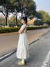 DXOT法式學(xué)院風(fēng)小個(gè)子連衣裙2025夏季新款無(wú)袖波點(diǎn)超仙氣質(zhì)圓領(lǐng)長(cháng)裙潮 白色連衣裙 M 建議95-105斤 曬單實(shí)拍圖