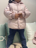 Teenie Weenie Kids小熊童裝秋冬季款男女童馬甲三合一連帽羽絨服 粉色 130cm 曬單實(shí)拍圖