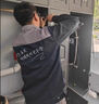 朵奈詩(shī)勞保工作服男裝套裝春秋酒店物業(yè)廠服電焊裝修工程服工衣制服 藏藍(lán)衣灰肩 2XL 180 曬單實(shí)拍圖