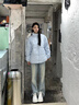 卡米高7cm增高小白鞋女2025春季新款小個子厚底松糕鞋配闊腿褲休閑板鞋 白色內(nèi)增高7cm 36 (230mm) 曬單實拍圖