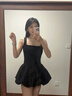 具趣黑色無(wú)袖吊帶連衣裙子女春夏季法式氣質(zhì)絕美甜辣收腰顯瘦蓬蓬短裙 赫本風(fēng)黑色背心蓬蓬小黑裙 M 95-105斤 曬單實(shí)拍圖