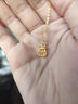黃金福袋吊墜女款算盤(pán)轉(zhuǎn)運(yùn)珠掛墜金包銀999項(xiàng)鏈生日禮物送男女友 福袋如意小算盤(pán) 曬單實(shí)拍圖