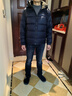 君羽戶外鵝絨羽絨服男加厚保暖800蓬松度秋冬男士面包服可收納 52115 寶藍色-男款 L 推薦男141-155斤/女116-125斤 曬單實拍圖