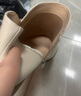 天美意女靴商場同款復(fù)古踝靴氣質(zhì)通勤百搭女短靴時尚女鞋CSV45DD4 米白 38 曬單實拍圖