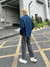 Calvin KleinJeans春秋男士ck經(jīng)典潮流復(fù)古方形貼袋純棉寬松牛仔襯衫J327310 1AP-牛仔深藍(lán) M 曬單實(shí)拍圖