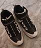 Skechers斯凱奇兒童絨絨靴（機(jī)甲系列）男女童保暖加厚防滑運(yùn)動(dòng)鞋405202L 女童/黑色/白色/BKW 30 曬單實(shí)拍圖