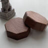 利念星辰實(shí)木小底座北美胡桃木櫸木茶墊奇石文玩古玩飾品陶瓷佛像迷你底座 八角胡桃木6cm*6cm*2cm 曬單實(shí)拍圖