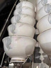 巖家釉下彩碗碟盤(pán)套裝家用餐具整套套裝景德鎮陶瓷碗筷喬遷搬家禮物 春之意 22頭 曬單實(shí)拍圖
