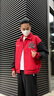 森馬（Semir）夾克男三防防風(fēng)外套2025春季撞色繡花棒球服情侶時(shí)尚109125108201 曬單實(shí)拍圖