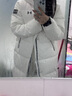 安德瑪（Under Armour）【UAKIDS熱力羽絨】?jì)和L(cháng)款羽絨服男女童三防連帽外套244106131 白色 160 （偏大一碼） 曬單實(shí)拍圖