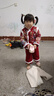 咭卡咭為女童加絨套裝漢服冬季新年衣服中小兒童女孩兩件套過年寶寶拜年服 紅色 加厚 贈(zèng)包包 100 碼建議2-3歲(身高95左右) 曬單實(shí)拍圖