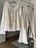 夢(mèng)米諾蕾絲花邊睡衣女純棉春秋季長(cháng)袖長(cháng)褲家居服甜美公主風(fēng)套裝可外穿 JD69003【純棉】 M 碼/身高155-161 體重80-105 曬單實(shí)拍圖