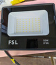佛山照明（FSL）LED投光燈射燈戶外防水泛光燈IP66工程路燈庭院照明燈50W白光6500K天耀系列 曬單實(shí)拍圖