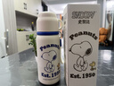 史努比（SNOOPY）保溫杯兒童大容量316不銹鋼男女小學(xué)生高顏值直飲喝水杯子帶蓋 藍色【倒水蓋+提繩】 530ml 曬單實拍圖