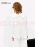 MO&Co.后背蝴蝶結(jié)飄帶闊型單扣西裝白色黑色外套上衣女 本白色 L 170 曬單實拍圖