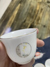 豹霖羊脂玉寶石黃功夫茶具套裝配茶盤德化陶瓷玲瓏蓋碗茶壺杯家用送禮 7頭蓋碗-寶石黃-窗花 7頭 曬單實(shí)拍圖