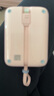 品勝35W充電器電源插頭自帶伸縮線帶適用于華為小米蘋果6-14充電iphone15Pro快充折疊氮化鎵插頭 30W相機款充電寶【帶蘋果T-C線】花羽粉 曬單實拍圖