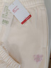 安踏（ANTA）刺繡加絨自由褲 女冬季保暖收口束腳針織運動(dòng)褲寬松衛褲舞蹈長(cháng)褲 【刺繡款】香草白-1 M /女165 曬單實(shí)拍圖