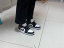 耐克（NIKE）Jordan耐克喬丹AJ1板鞋女子運(yùn)動(dòng)鞋秋季刺繡板鞋低幫緩震DC0774 101白色/黑/白色 38 曬單實(shí)拍圖