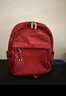 萊夫騏驥紅女雙肩包簡(jiǎn)約布包大容量14英寸旅行背包新年情人節禮物 石榴紅（中號）-13英寸 曬單實(shí)拍圖