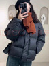 莉紗芙特面包棉服女2025年春秋冬季新款女士外套時尚高檔衣服加厚保暖棉襖 黑色 M （建議：98-108斤） 曬單實拍圖