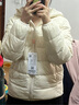 雅鹿兒童輕薄羽絨服短款男童女童中大童寶寶嬰兒童裝超輕冬裝外套 凝脂白 0重感 150 曬單實(shí)拍圖