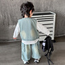 鄰家米其兒童牛仔套裝男童裝春裝三件套2025新款帥氣寶寶男孩春季小孩衣服 XT6663-藍色 120 碼/身高110-120cm（5-6歲） 曬單實拍圖