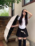 明佳匠全自動(dòng)雨傘加固加厚加大雙人雨傘晴雨兩用大號(hào)男士折疊便攜太陽傘 【曜石黑】264骨全自動(dòng)折疊雨傘 12大骨架-強(qiáng)化鋼纖骨-可定制LOGO 曬單實(shí)拍圖