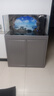 森森（SUNSUN）2023新品森森魚(yú)缸水族箱超白玻璃家用客廳溪流缸金魚(yú)缸生態(tài)水草缸 長(cháng)100寬47.5cm超白底濾 納米灰 曬單實(shí)拍圖