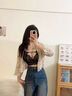 無鋼圈文胸美背性感聚攏文胸女蕾絲一套小胸加厚手掌杯文胸罩 黑色單件 迷霧森林 XL 38AB 曬單實(shí)拍圖